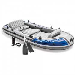 Camac za vodu - Excursion 5 boat set Intex